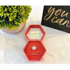 Modern Gents Trading Co. Wedding Set Simulated Diamonds Size 6
